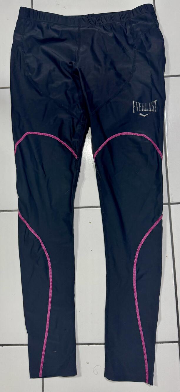 Everlast Pants Womens Large Black Compression Leggings Running Workout Gym